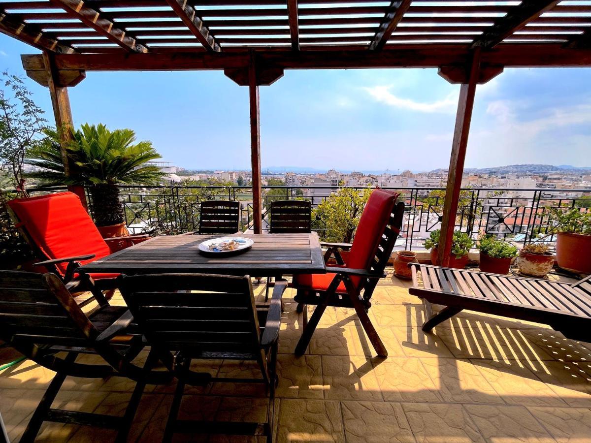 The Best Penthouse View Near Stavros Niarchos Foundation Athens Exterior photo